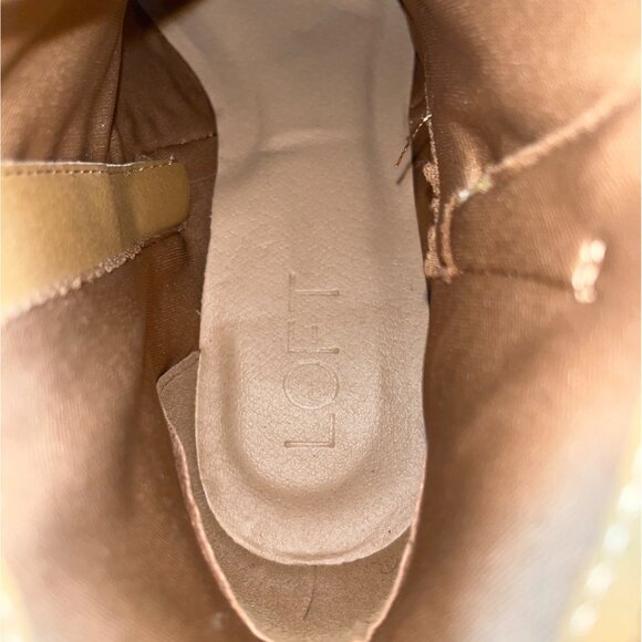 Loft Women's Brown Side Zippper Wedge Ankle Booties Sz 6.5M - NWOB - Picture 10 of 11